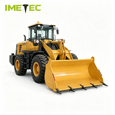 คุณภาพ Wheel Loader 3 Ton 4WD Front End Loader With Hydraulic System For Construction Mining Port Material Handling CE Certified โรงงาน